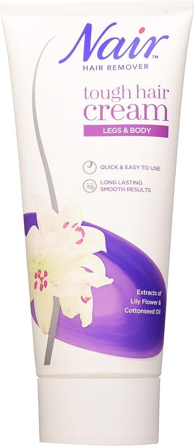 Nair Tough Hair Removal Cream with Lily Flower Extract & Cotton Seed Oil – 200ml