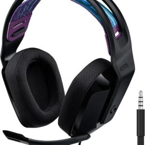 Logitech G G335 Wired Gaming Headset, with Microphone, 3.5mm Audio Jack, Comfortable Memory Foam Earpads, Lightweight, Compatible with PC, PlayStation, Xbox, Nintendo Switch - Black