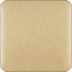 Schneider Electric Lisse Screwless Deco - Single Blank Plate, GGBL8010SB, Satin Brass