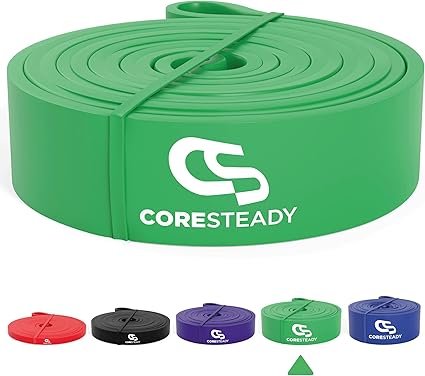 Coresteady Pull Up Bands & Resistance Bands - Rubber Heavy Duty Loop Band for Men & Women - Build Fit Power & Muscle - Training, Fitness Assist Pull Ups & Gym Exercise