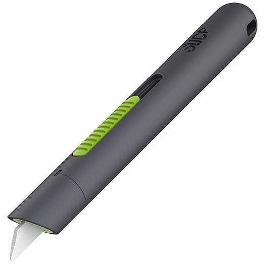 Slice 10512 Auto Retractable Pen Cutter | Portable, Retractable Safety Blade With Finger-Friendly Ceramic Blades To Reduce Injuries–Suitable For The Home, Office Or Factory Floor