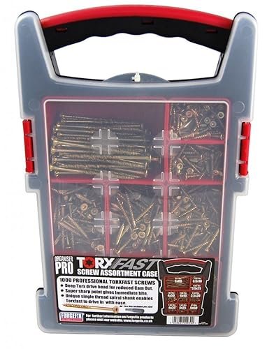 Forgefix OPFFT1000Y Zinc Yellow Passivated TorxFast Woodscrews Multi