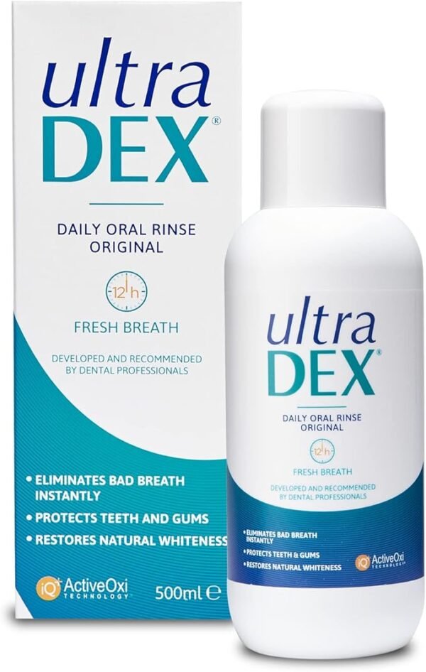 Ultradex Daily Oral Rinse, 1000Ml & Daily Oral Rinse Whitening, 500 ml