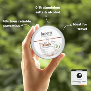 lavera Deo Creme NATURAL & STRONG 48+ h - vegan - natural cosmetics - without aluminum natural minerals - 48 hours protection - 50 ml