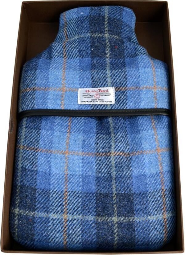 Vagabond Bags Harris Tweed Check 2 Litre Hot Water Bottle