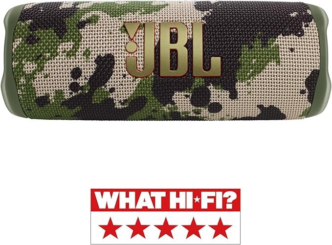 JBL Flip 6 Portable Bluetooth Speaker with 2-way speaker system and powerful JBL Original Pro Sound, up to 12 hours of playtime, in squad