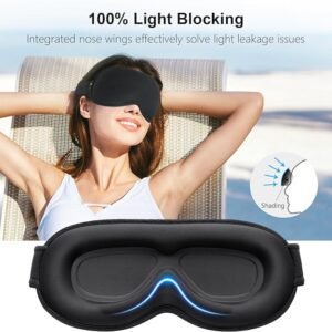 Gritin 100% Blackout Sleep Masks for Women & Men - Zero Eye Pressure Sleeping Eye Mask