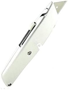 Westcott E-84019 00 Retractable Metal Utility Knife - Silver