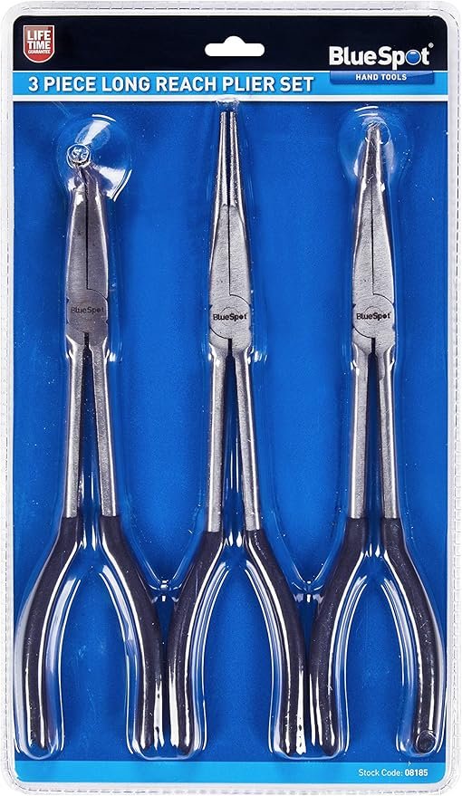 Blue Spot Tools 08185 3PCE 280MM (11") Long Reach Plier Set
