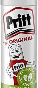 Pritt Glue Stick, Safe & Child-Friendly Craft Glue for Arts & Crafts Activities, Strong-Hold adhesive for School & Office Supplies, 22 g (Pack of 3)