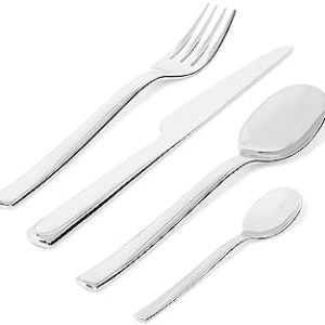 Alessi REB09S24 Ovale 24 Piece Cutlery Set, Silver