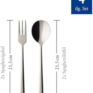 Villeroy & Boch - Daily Line Specials Spaghetti Set, 4 pt., cutlery set consisting of spoon and fork, stainless steel, 265x85x30mm, dishwasher safe