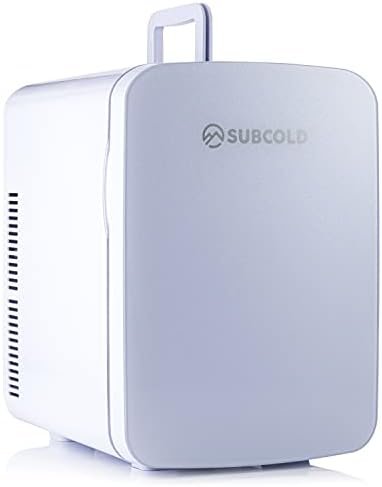 Subcold Ultra 15 Mini Fridge Cooler & Warmer | 3rd Gen | 15L capacity | Compact, Portable and Quiet | AC+DC Power Compatibility (White)