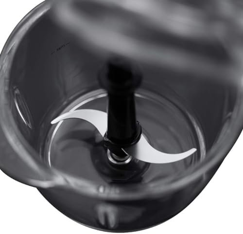 Russell Hobbs Desire Electric Fruit & Vegetable Mini Chopper, 1L glass bowl with 500ml food capacity & storage lid, Dishwasher safe parts, Stainless Steel blades, One touch operation, 200W, 24662