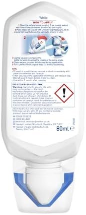 UniBond Re-New, White Silicone Sealant for Kitchen & Bath, One-Step Bathroom Sealant Renewal, Waterproof Shower Sealant with Triple Mould Resistance, 1 x 80ml