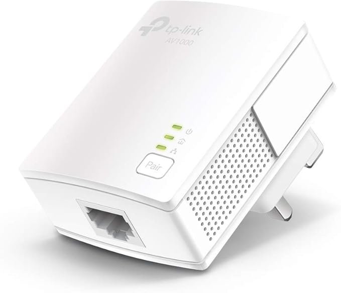TP-Link TL-PA717 KIT 1-Port Gigabit Powerline Starter Kit, Data Transfer Speed Up to 1000 Mbps