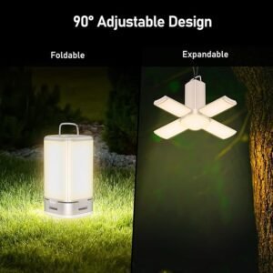 Blukar Camping Lantern Rechargeable, Camping Lights Lamp for Tent, 7 Light Modes - Super Bright 116 LED,