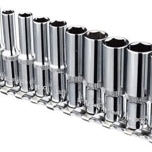 Blue Spot Tools 01540 1/4 Inch Deep Metric Socket Set, multi